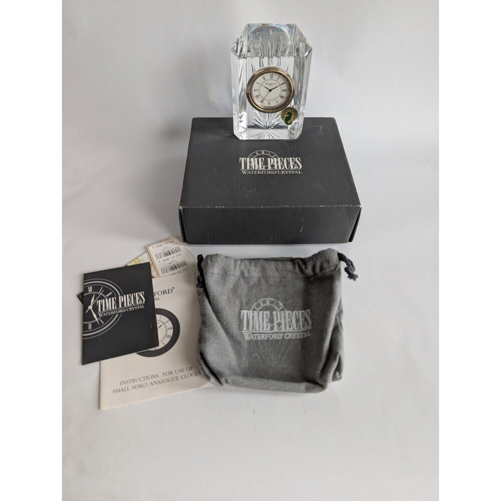 Waterford Crystal Colonnade Clock Time Pieces New with Box